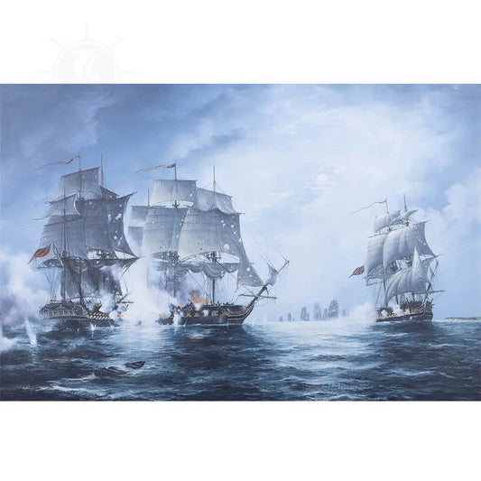 The Battle of Flamborough Head - Canvas Print