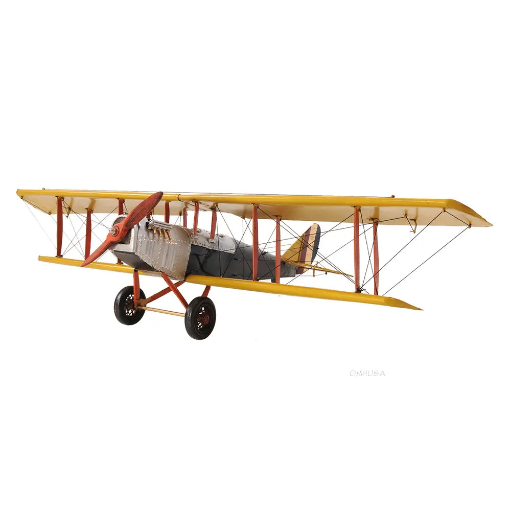 Yellow Curtis Jenny Plane 1:18 Model Plane