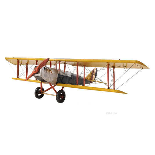 Yellow Curtis Jenny Plane 1:18 Model Plane
