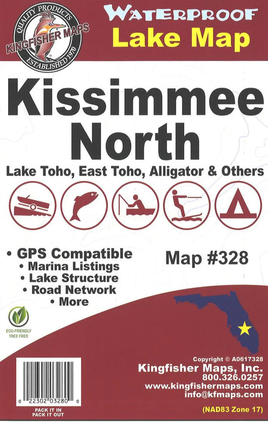 Lake Kissimmee North Fishing Map-328