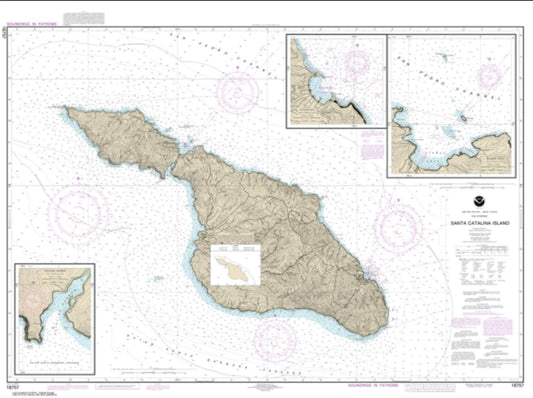 Santa Catalina Island; Avalon Bay; Catalina Harbor; Isthmus Cove (18757-11) by NOAA