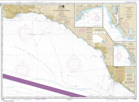 Port Hueneme to Santa Barbara; Santa Barbara; Channel Islands Harbor and Port Hueneme; Ventura (18725-30) by NOAA Nautical Chart