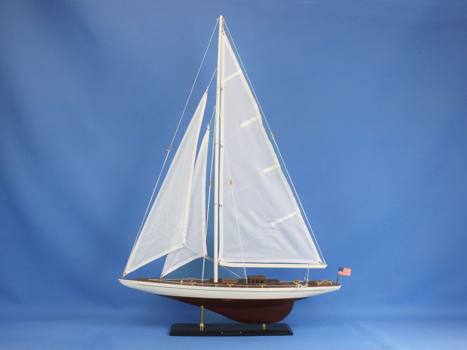 Wooden Ranger Model Sailboat Decoration 35"