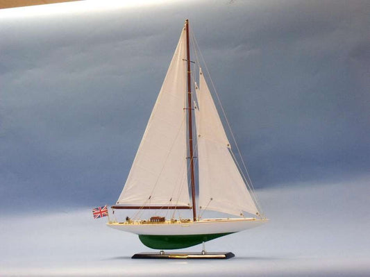 Wooden Shamrock Limited Model Sailboat 27"