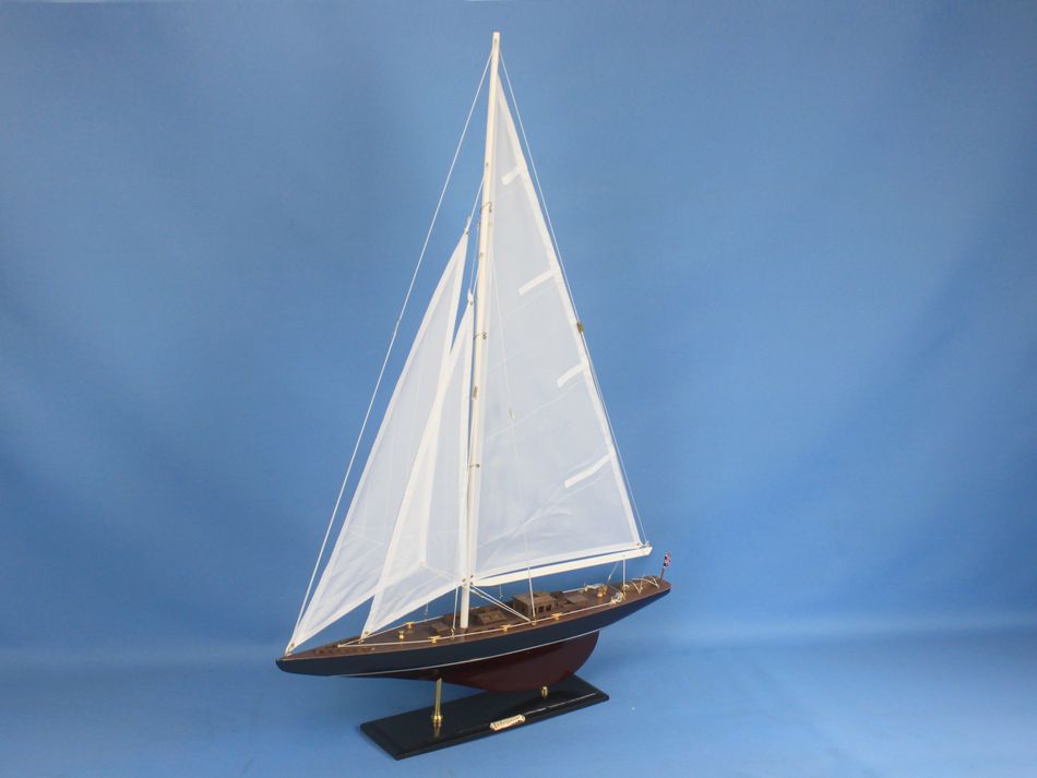Wooden Endeavour Model Sailboat Decoration 35"