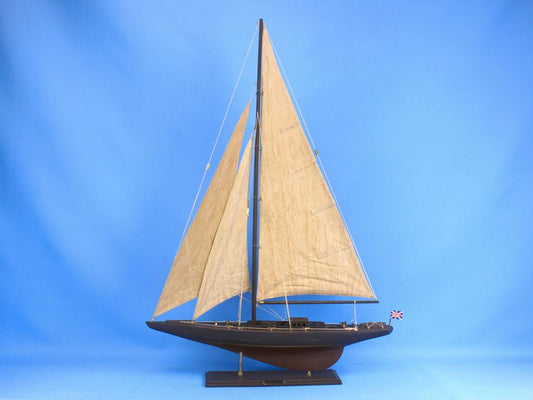 Wooden Vintage Endeavour Limited Model Sailboat Decoration 35"
