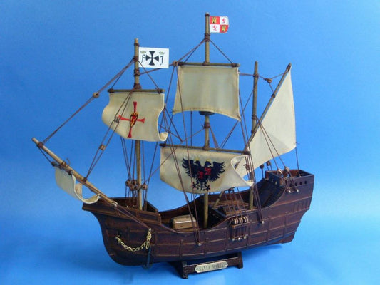 Santa Maria Limited Tall Model Ship 14"