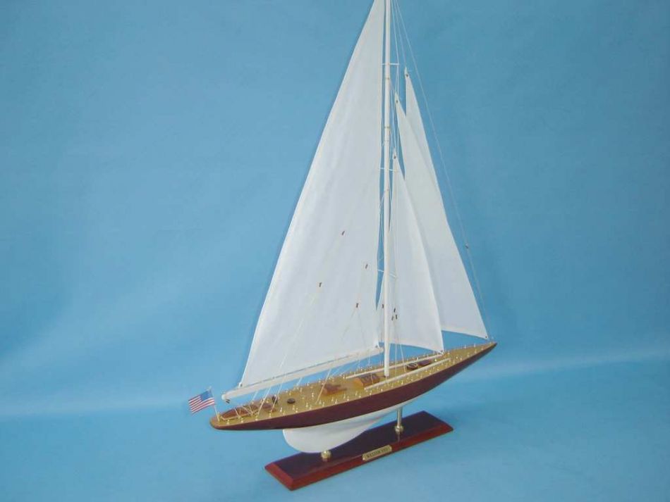Wooden William Fife Limited Model Sailboat Decoration 35"