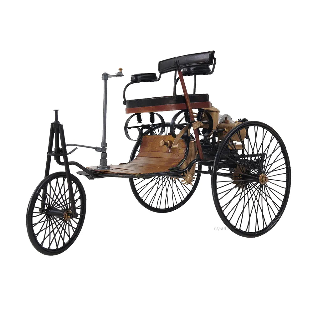 1886 Yellow & Black Mercedes Benz Car Model