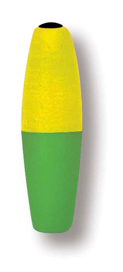 Betts Mr Crappie Slippers 2.00in 3ct Cigar Yellow/Green (Save on 2 Packs)