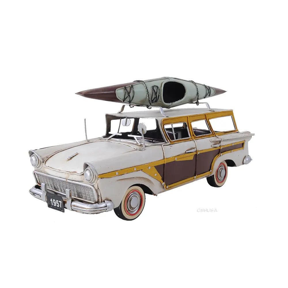 Fords Woody-Look Country Squire W/ Kayak Model