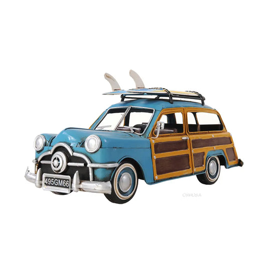 1949 Ford Wagon Car W/Two Surfboards Model