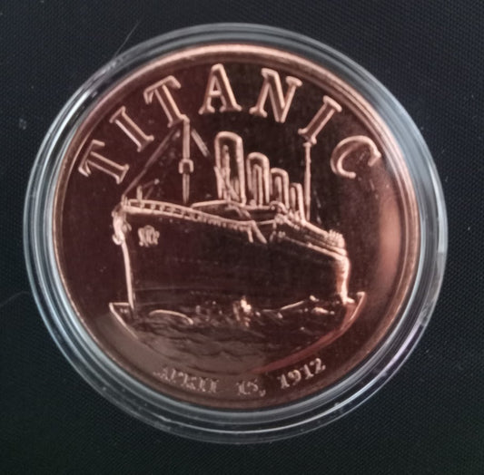 RMS Titanic 1 oz Copper Round Coin