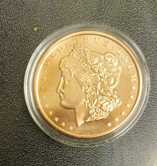 Morgan  1 oz Copper Round Coin