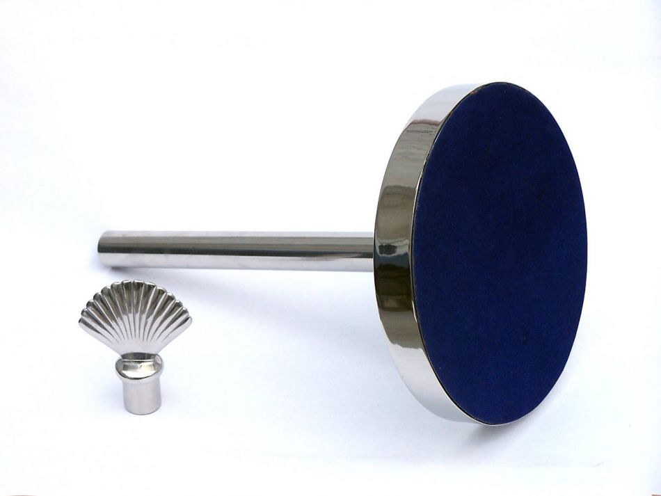 Chrome Sea Shell Paper Towel Holder 16"