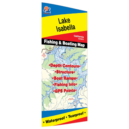 Lake Isabella Fishing Map-A136