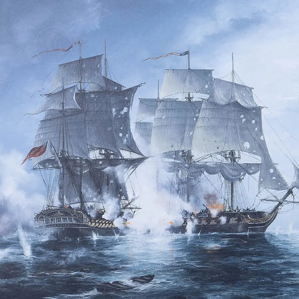 The Battle of Flamborough Head - Canvas Print