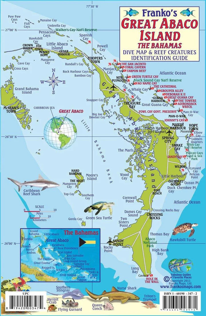 Great Abaco Island, The Bahamas, Fish Card
