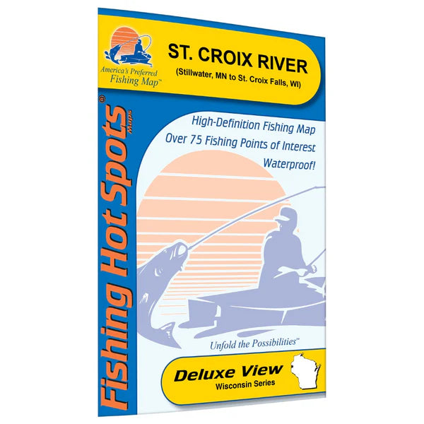 St. Croix River (Stillwater to St. Croix Falls - WI/MN) Fishing Map-M231