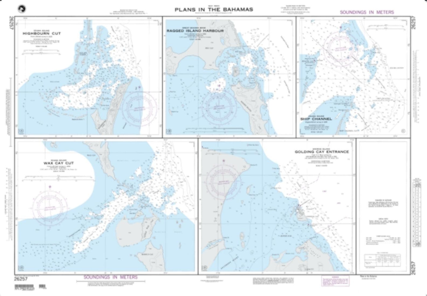 Plans In The Bahamas; Plan A: Highbourn Cut (NGA-26257-15) by National Geospatial-Intelligence Agency