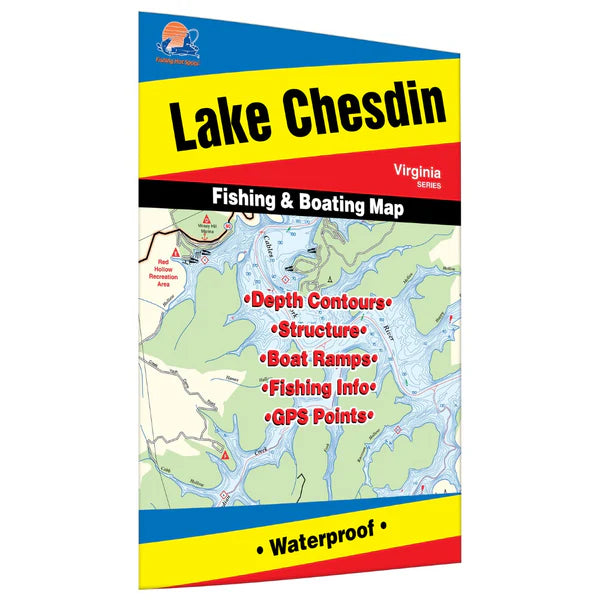 Lake Chesdin Fishing Map-A461
