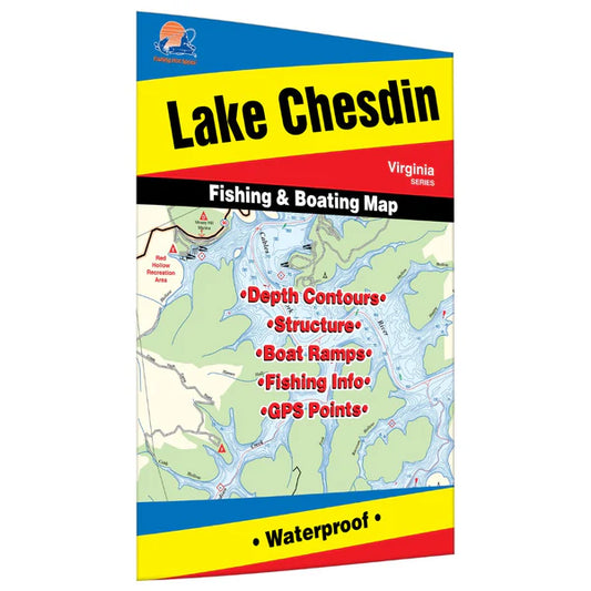 Lake Chesdin Fishing Map-A461