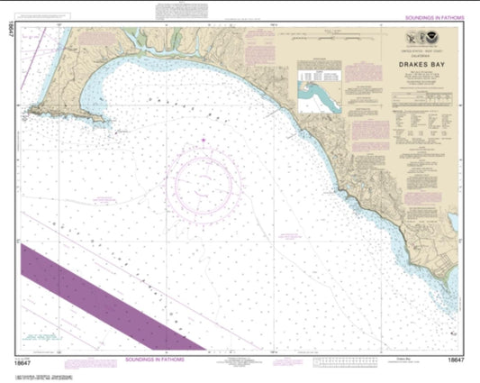 Drakes Bay (18647-16) by NOAA Nautical Chart