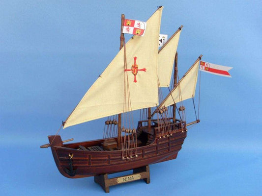 Wooden Nina Model Ship 12"