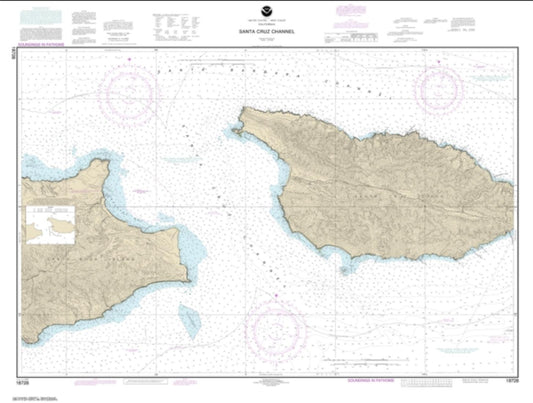 Santa Cruz Channel (18728-9) by NOAA