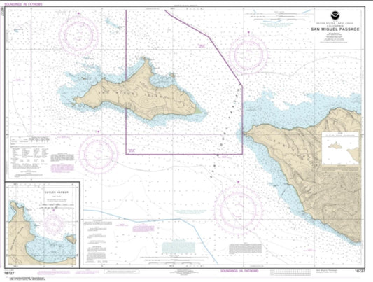 San Miguel Passage; Cuyler Harbor (18727-12) by NOAA