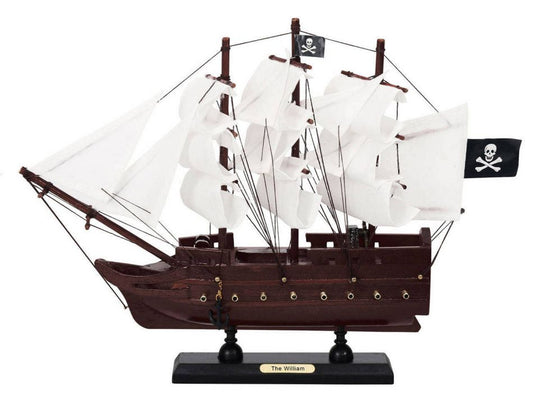 Wooden Calico Jacks The William White Sails Model Pirate Ship 12"