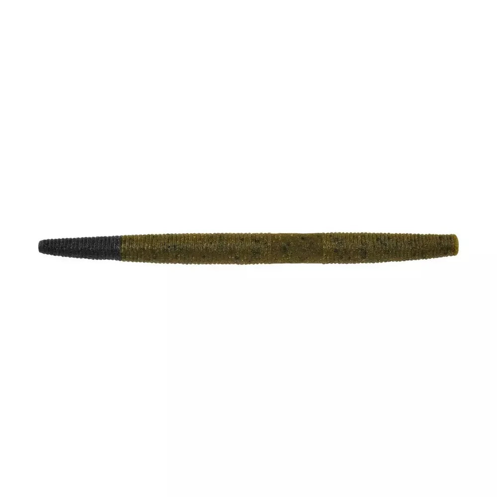 Berkley PowerBait® MaxScent The General 5in Green Pumpkin/Black 8ct