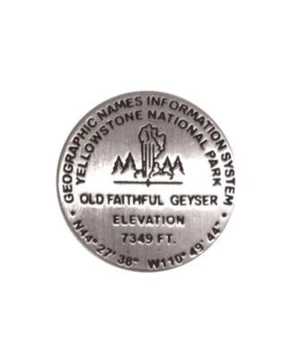 Old Faithful, Yellowstone National Park, Wyoming lapel pin