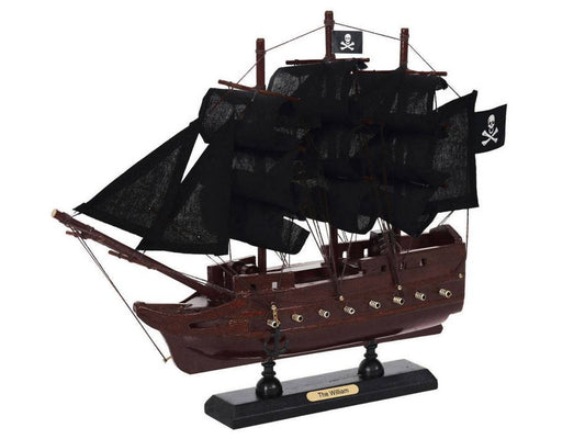 Wooden Calico Jacks The William Black Sails Model Pirate Ship 12"