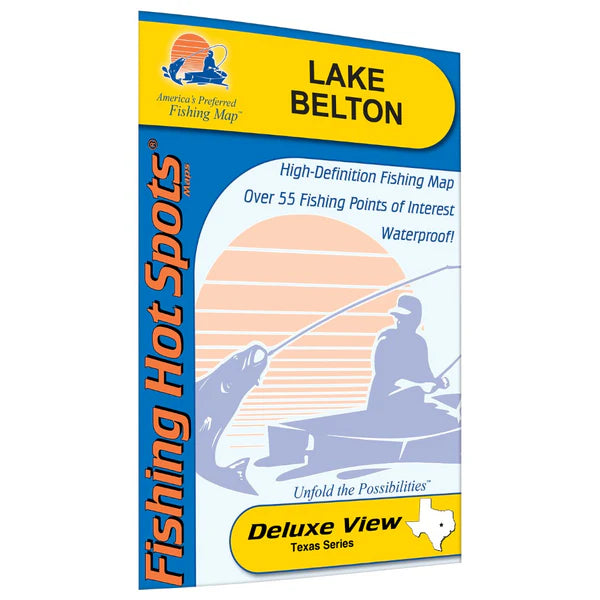 Lake Belton, Texas Fishing Map-L716