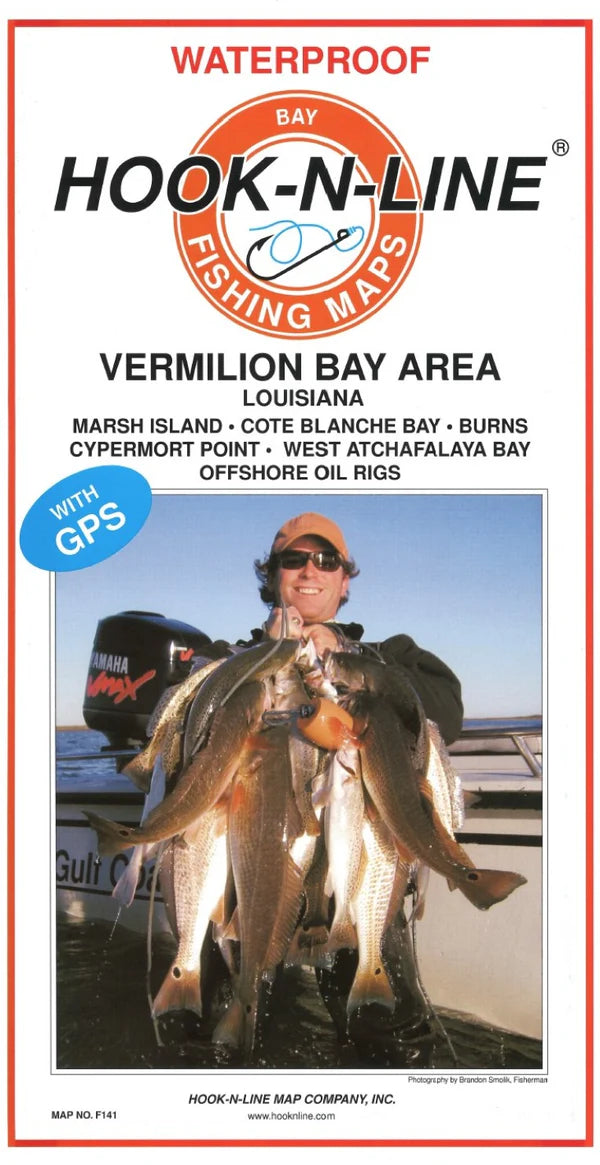 Vermilion Bay, Louisiana/Texas Fishing Map
