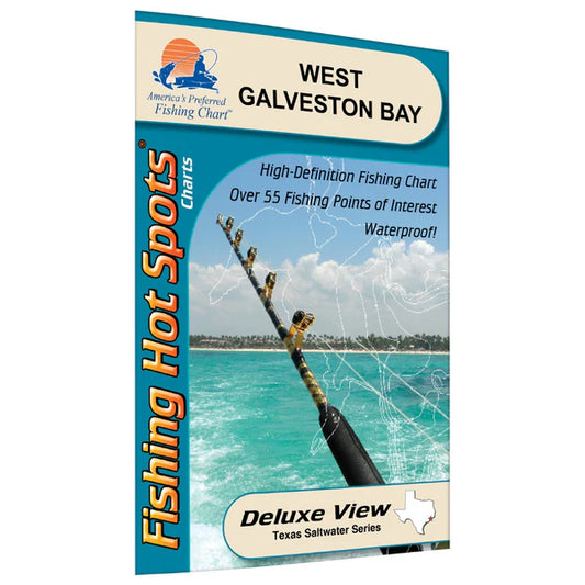West Galveston Bay Fishing Map-TX0113