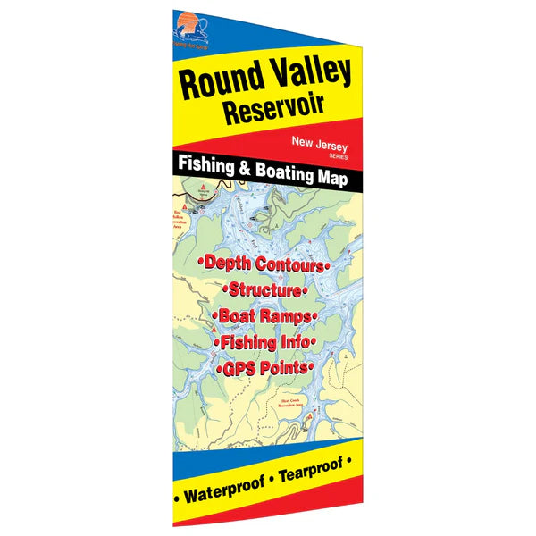 Round Valley Reservoir Fishing Map-A305