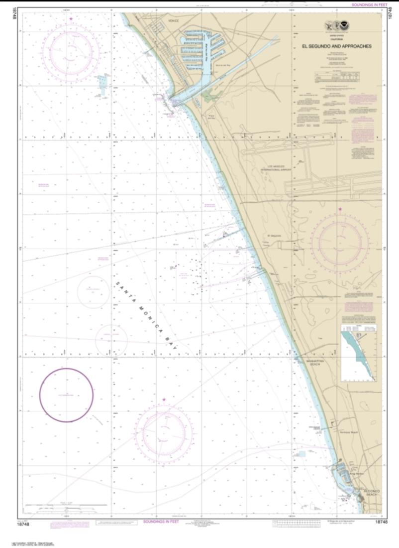El Segundo and Approaches (18748-1) by NOAA Nautical Chart