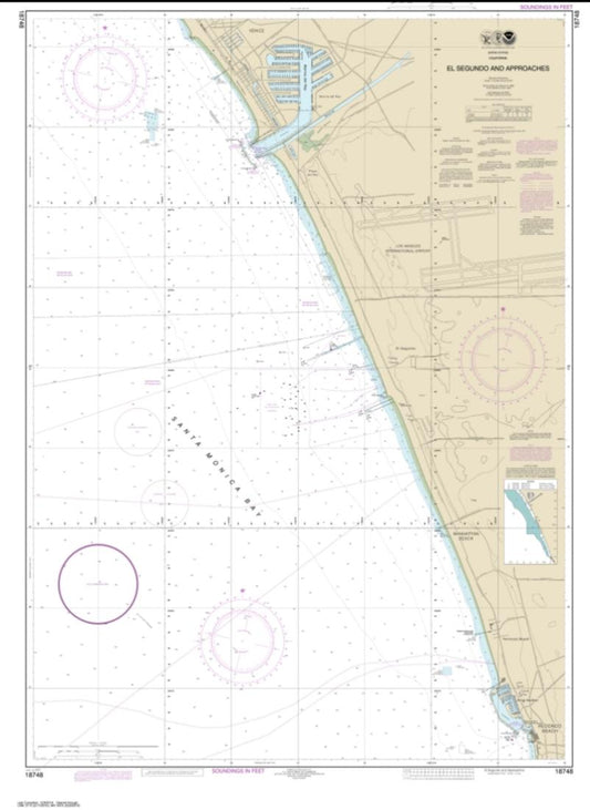 El Segundo and Approaches (18748-1) by NOAA Nautical Chart