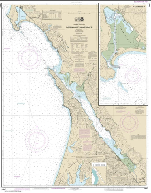 Bodega and Tomales Bays; Bodega Harbor (18643-18) by NOAA Nautical Chart
