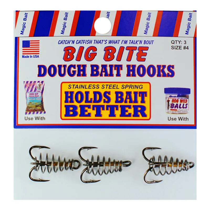 Dough Bait Hooks #4 Treble Spring 2 Packages