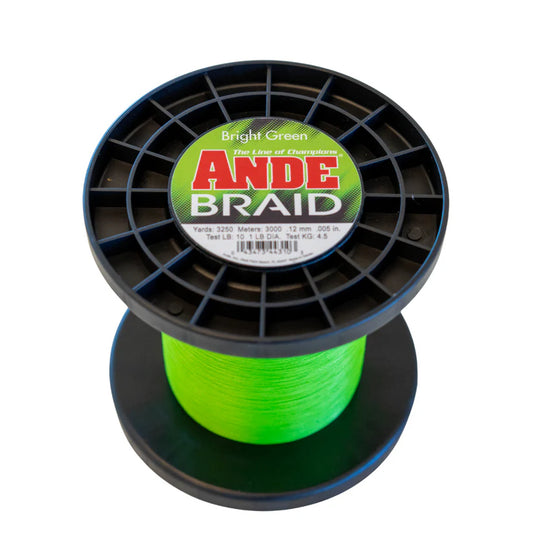 Ande Bright Green Braid 3250-165 Yds 10lb-150lb Test