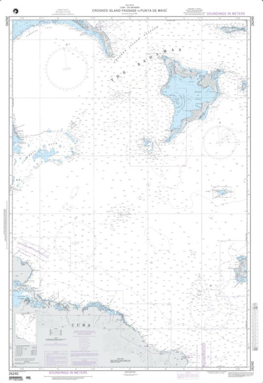 Crooked Island Passage To Punta De Maisi (NGA-26240-7) by National Geospatial-Intelligence Agency