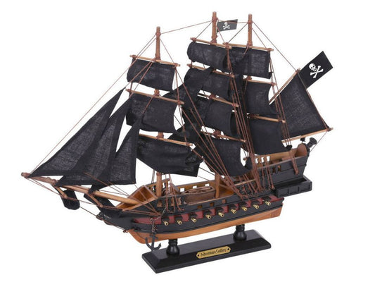 Wooden Captain Kidd's Adventure Galley Black Sails Limited Model Pirate Ship 15"