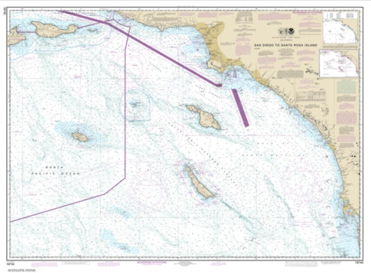 San Diego to Santa Rosa Island (18740-44) by NOAA Nautical Chart