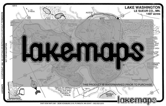 Le Sueur County, MN - WASHINGTON - Lakemap - 12610