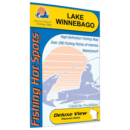 Lake Winnebago Fishing Map (Winnebago Co)-L249
