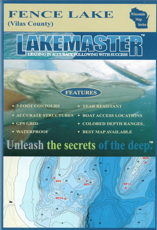 Fence Lake (Vilas County, WI) Map