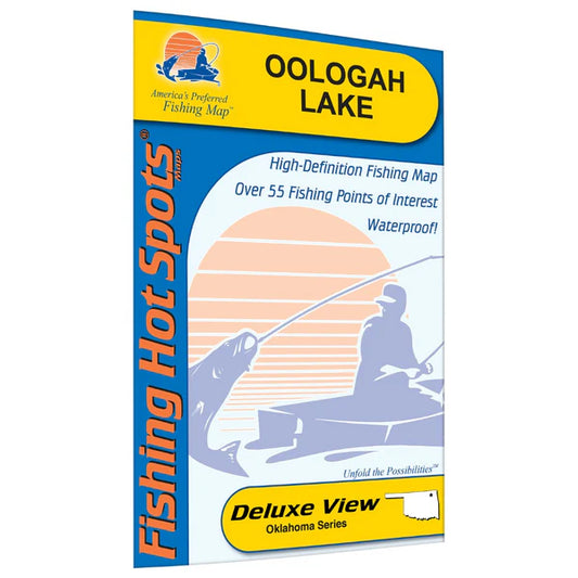 Oologah Lake Fishing Map-A349